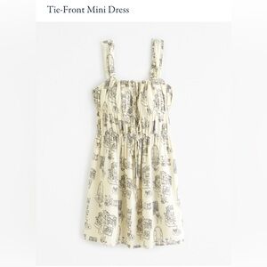 NWT A&F tie-front mini dress